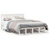 vidaXL S&auml;ngram utan madrass vit 140x200 cm massiv furu