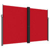 vidaXL Inf&auml;llbar sidomarkis r&ouml;d 220x1200 cm
