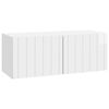 vidaXL V&auml;ggmonterad TV-b&auml;nk 78,5 x 31 x 30 cm Vit h&ouml;gglans