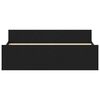 vidaXL Sängram utan madrass svart ek 160x200 cm konstruerat trä