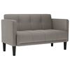 vidaXL Loveseat soffa taupe 111 cm tyg