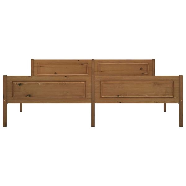 vidaXL S&auml;ngram massiv furu honungsbrun 180x200 cm