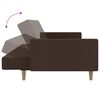 vidaXL B&auml;ddsoffa 2-sits brun tyg