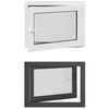 vidaXL Tilt & Turn K&auml;llarf&ouml;nster RISOR 80 x 60 cm PVC och glas