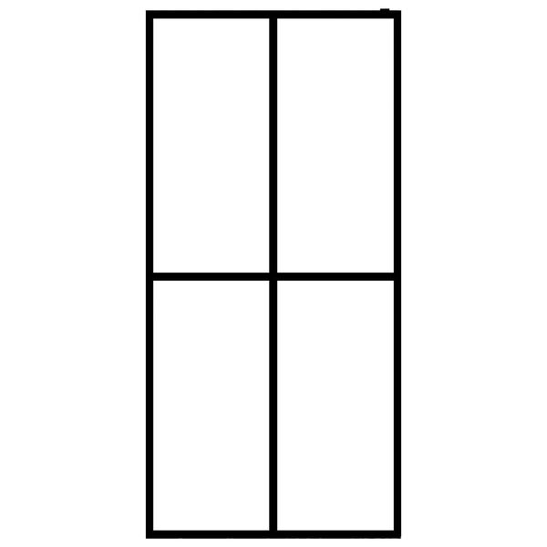 vidaXL Duschv&auml;gg till duschkabin h&auml;rdat frostat glas 140x195 cm