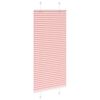 vidaXL Plisserad persienn rosa 60x150cm tyg bredd 59,4cm polyester