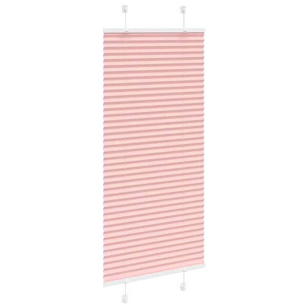vidaXL Plisserad persienn rosa 60x150cm tyg bredd 59,4cm polyester