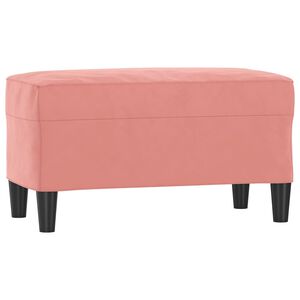 vidaXL B&auml;nk rosa 70x35x41 cm sammet