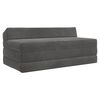 vidaXL F&auml;llbar Soffbed M&ouml;rkgr&aring; 120 x 60 x 49 cm Tyg