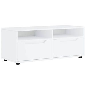 vidaXL TV-b&auml;nk VISNES vit 100x40x38 cm konstruerat tr&auml;