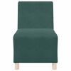 vidaXL Modulsofa utan armst&ouml;d 3 pcs M&ouml;rkgr&ouml;n 55 x 74 x 82 cm Sammet