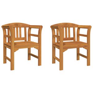 vidaXL Rosab&auml;nk Naturlig 68,5 x 46 x 82,5 cm Massivt Akaciatr&auml;