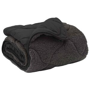 vidaXL Sommar Duvet Antracit 155 x 200 cm Mikrofiber och Teddyfleece