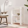 vidaXL Bokhylla/Rumsavdelare vit 60x35x91 cm massiv furu