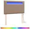 vidaXL LED huvuddyna Cappuccino Konstl&auml;der