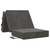 vidaXL F&auml;llbar Soffbed 90 x 67 x 45 cm M&ouml;rkgr&aring;