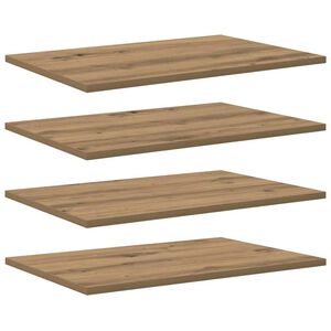 vidaXL Bokhylla Br&auml;da 3 niv&aring;er 4 st 60 x 40 x 1,5 cm Konstruerat tr&auml;