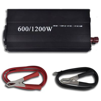 Spänningsomvandlare 600-1200 W med USB
