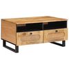 vidaXL Kaffeebord Artisan Ek 80 x 54 x 40 cm Massivt mangotr&auml;