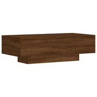 vidaXL Soffbord brun ek 100x49,5x31 cm konstruerat trä