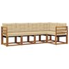 vidaXL Utomhussoffset 5 st Naturlig och Beige