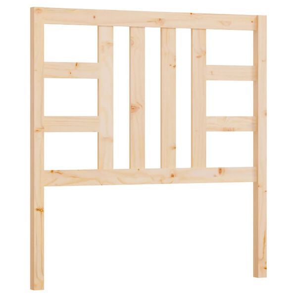vidaXL Sänggavel 106x4x100 cm massiv furu