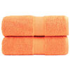 vidaXL Premium Tv&auml;tthanddukar SOLUND 2 st Orange 30x30 cm 600 gsm