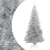 vidaXL Plastgran med fot silver 240 cm PET