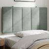 vidaXL Headboard Cushion "Hanko" Light Grey 100 cm Velvet