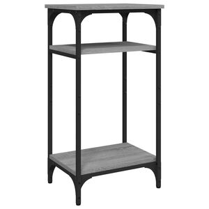 vidaXL Sidobord grå sonoma 40x30x75 cm konstruerat trä