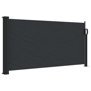 vidaXL Inf&auml;llbar sidomarkis svart 100x500 cm