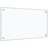 vidaXL Stänkskydd transparent 70x40 cm härdat glas