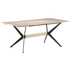 vidaXL Matbord 180x90x76 cm massivt mangotr&auml;