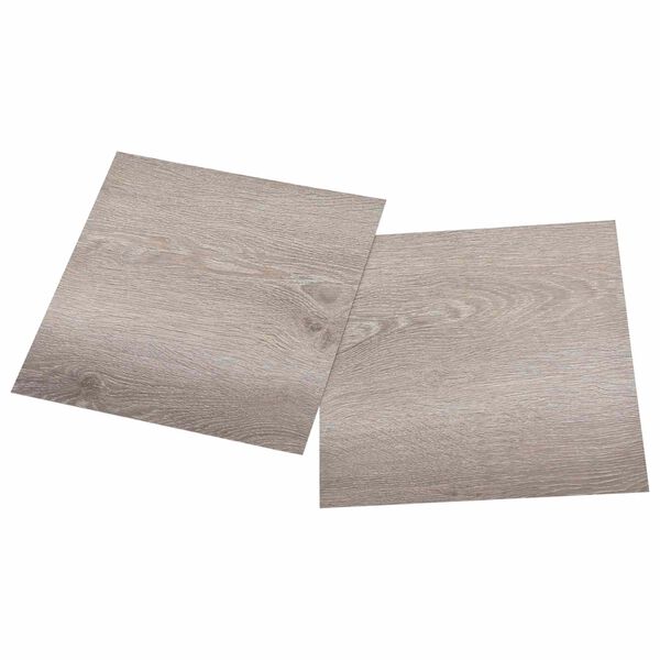 vidaXL Golvplankor 55 pcs Taupe 5,11 m&sup2; PVC