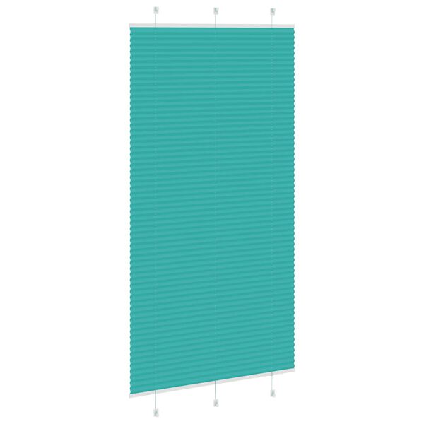 vidaXL Plisserad persienn bensingrön 100x200 cm tyg bredd 99,4 cm