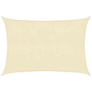 vidaXL Solsegel 160 g/m&sup2; gr&auml;ddvit 2x2,5 m HDPE
