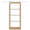 vidaXL Skjutdörr ORKDAL Naturfärg 86 x 198,5 cm