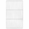 vidaXL Grillgaller 67 x 40 cm Rostfritt st&aring;l Silver