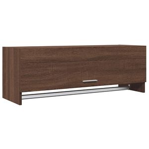 vidaXL Kl&auml;dh&auml;ngare brun ek 100x32,5x35 cm konstruerat tr&auml;