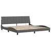 vidaXL Bed Frame without Mattress "Hanko" Dark Grey 200x200cm Fabric