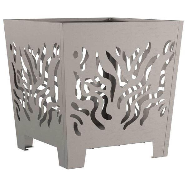 vidaXL Eldstad Brun 40 x 40 x 40 cm St&aring;l