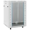 vidaXL 15U N&auml;tverkssk&aring;p med sv&auml;nghjul 19" IP20 60x45x86 mm