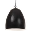 vidaXL H&auml;nglampa industriell 25 W svart rund 42 cm E27