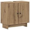 vidaXL Badrumssk&aring;p med handfat EDE Artisan-ek 59,5 x 31,5 x 59 cm