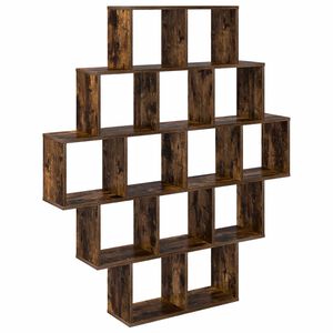 vidaXL V&auml;gg hylla R&ouml;kt ek 120 x 20 x 136 cm Konstruerat tr&auml;