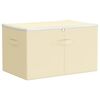 vidaXL F&ouml;rvaringsl&aring;da Non-woven tyg 55 x 35 x 32 cm 61,6 L Gr&auml;ddvit