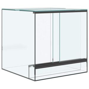 vidaXL Terrarium med lagring Transparent 30 x 30 x 30 cm Glas