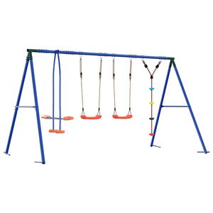 vidaXL Utegunga set Flerf&auml;rgsdesign St&aring;l och PE