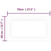 vidaXL Badrumsspegel LED 70x40 cm