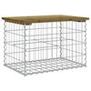 vidaXL Trädgårdsbänk gabion-design 63x44x42 cm tryckimpregnerad furu